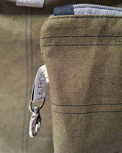 Mom-Bag „Nova“- Geräumige Canvas-Tasche für den Mama-Alltag mit Leo-Futter & Extra-Täschchen