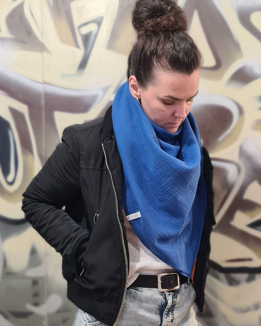 XXL Tuch für Erwachsene aus Bio-Musselin 130x130cm