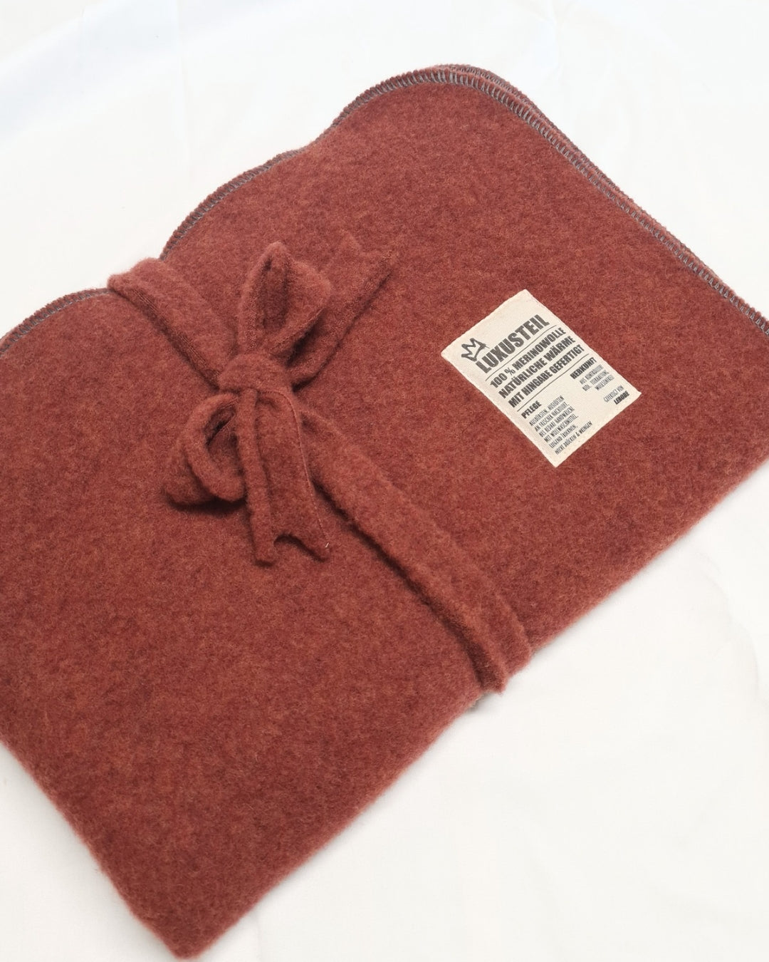 Luxusteil Babydecke aus 100 % Merino Fleece
