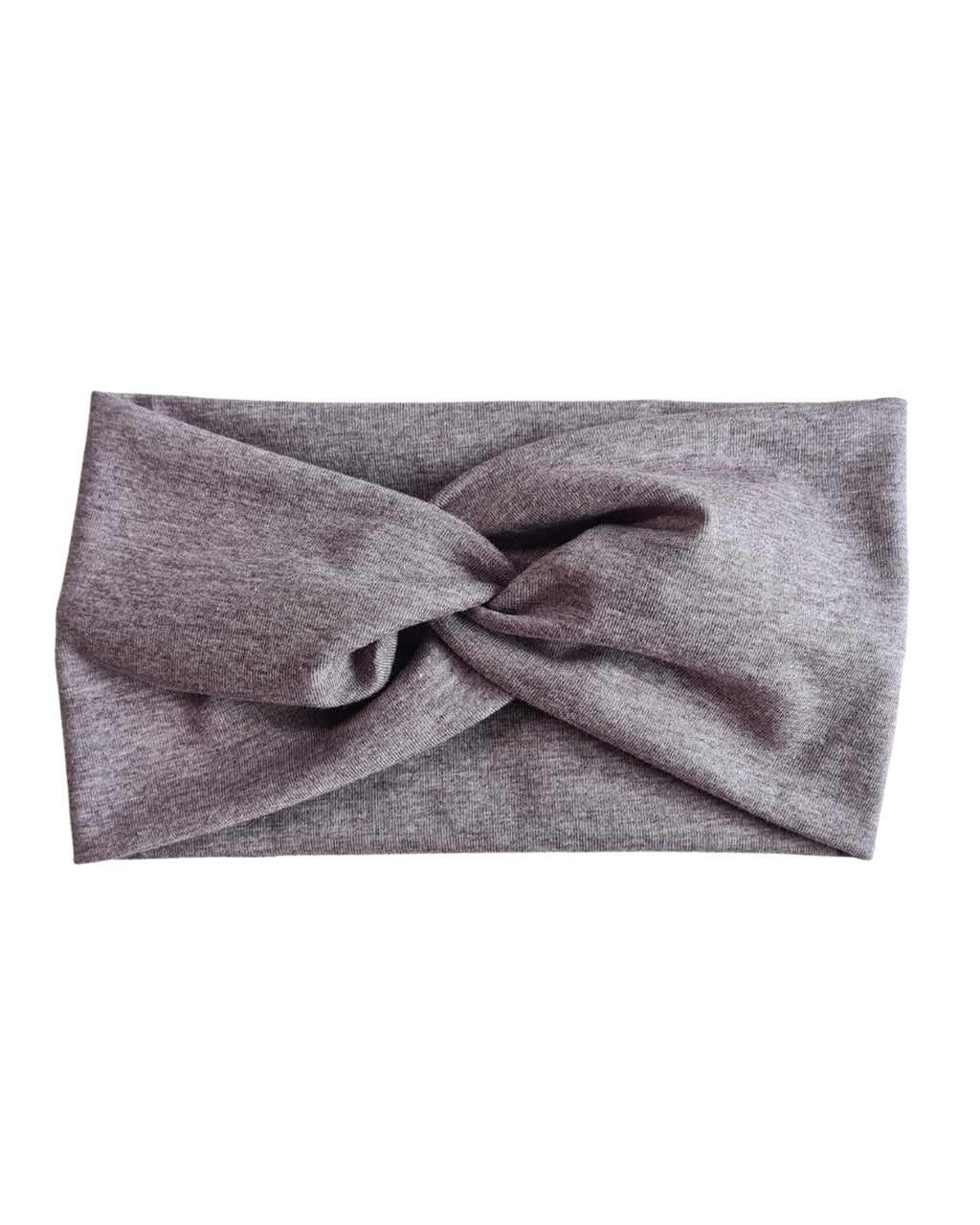 Stirnband Kinder & Erwachsene grau | Handmade Jersey Haarband Twist & Basic | Lerobe