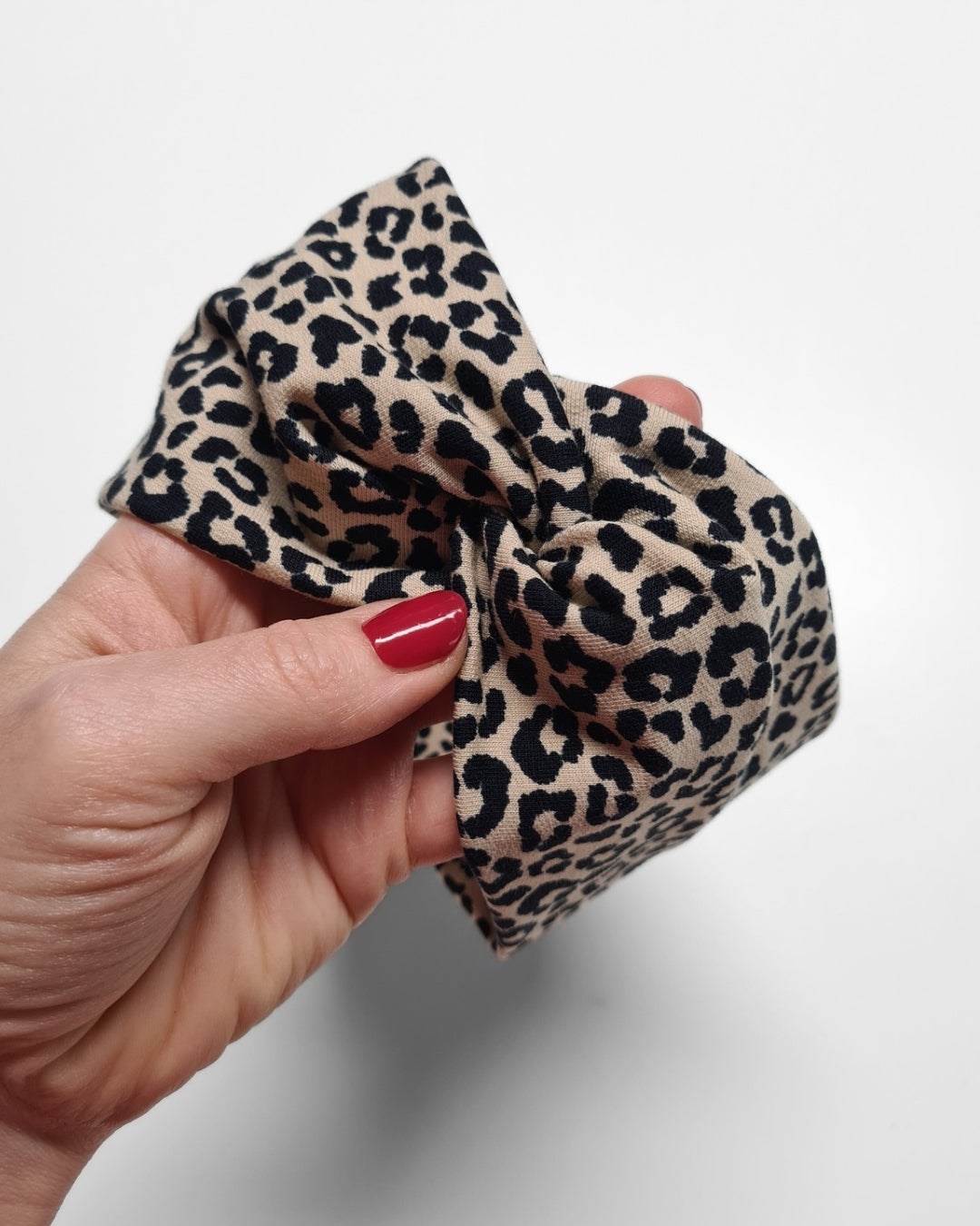 Leo-Stirnband aus Bio-Baumwolle – Babygröße bis Erwachsenengröße