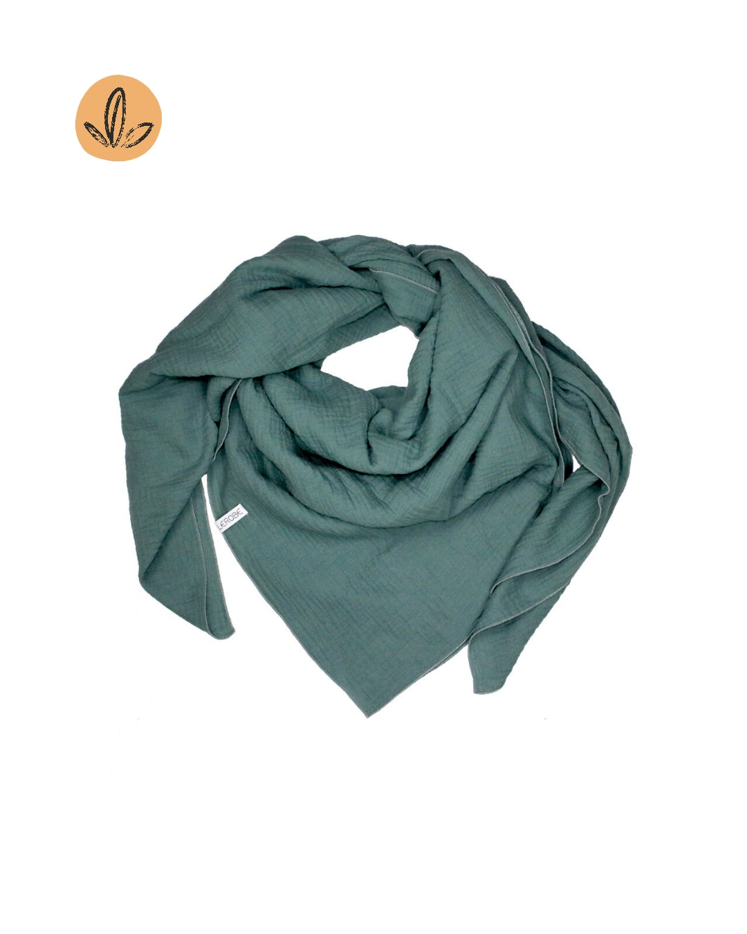 Maxi-Tuch für Erwachsene aus Bio-Musselin 130x130cm