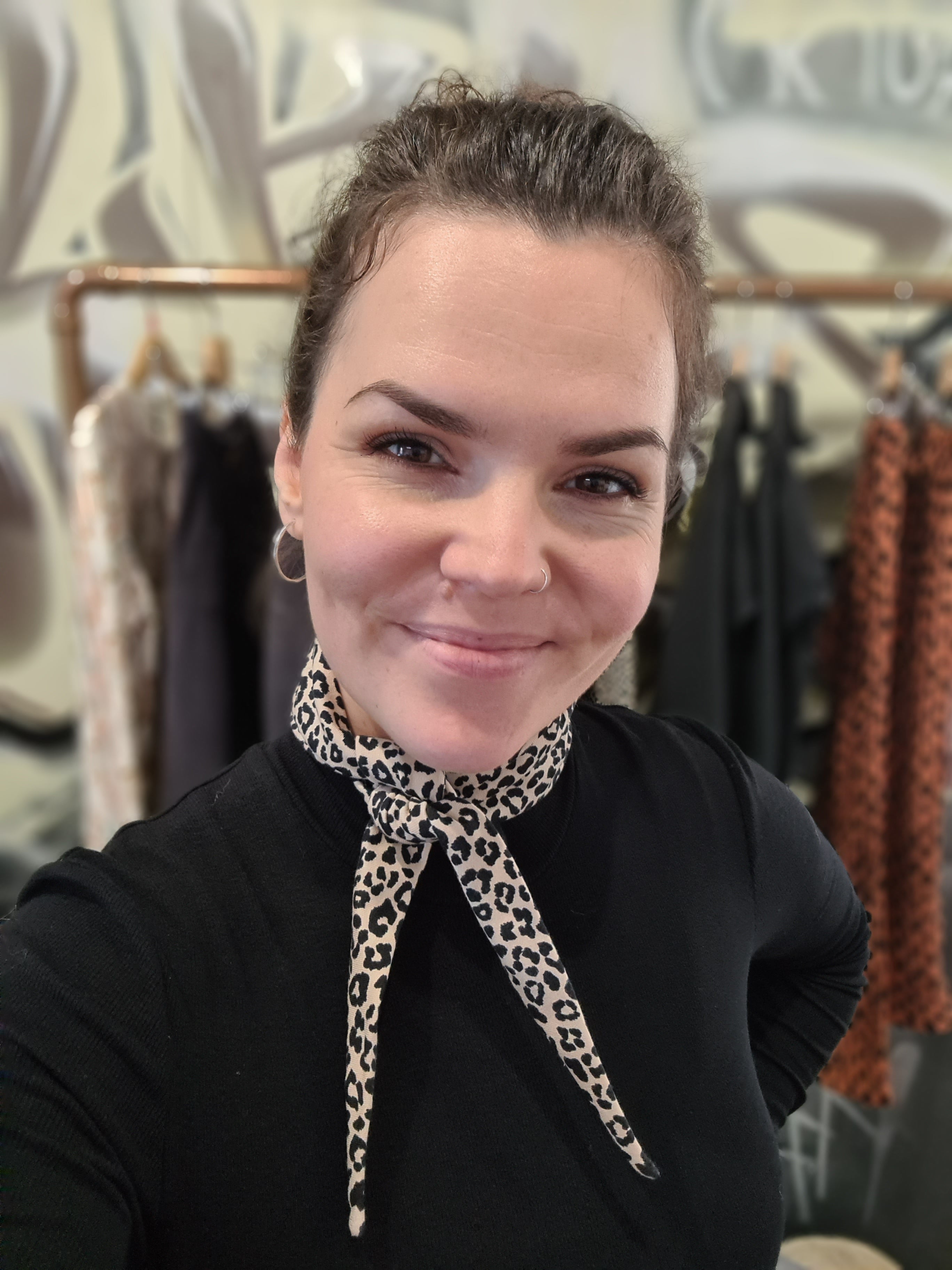 Sophie Scarf Leo aus Bio-Baumwolle – genähter Trend-Schal (Gr. 88 cm & 112 cm)