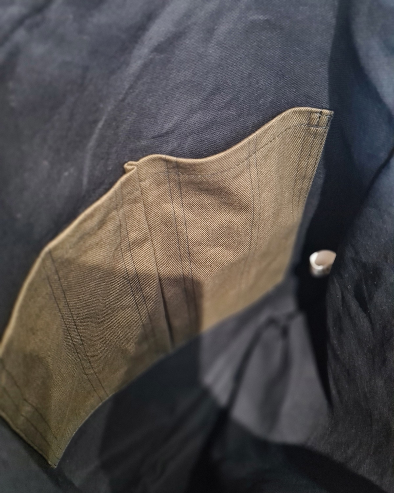 Shopper „Canvas Olive“ – robuste Baumwolltasche mit Innentaschen