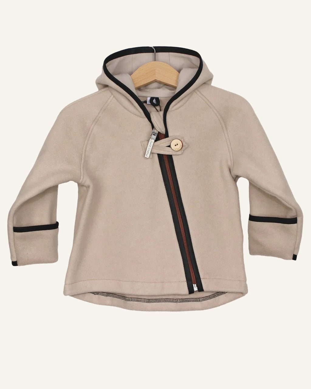 Jacke 'Mika' aus Bio-Baumwollfleece sand