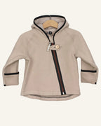 Jacke 'Mika' aus Bio-Baumwollfleece sand