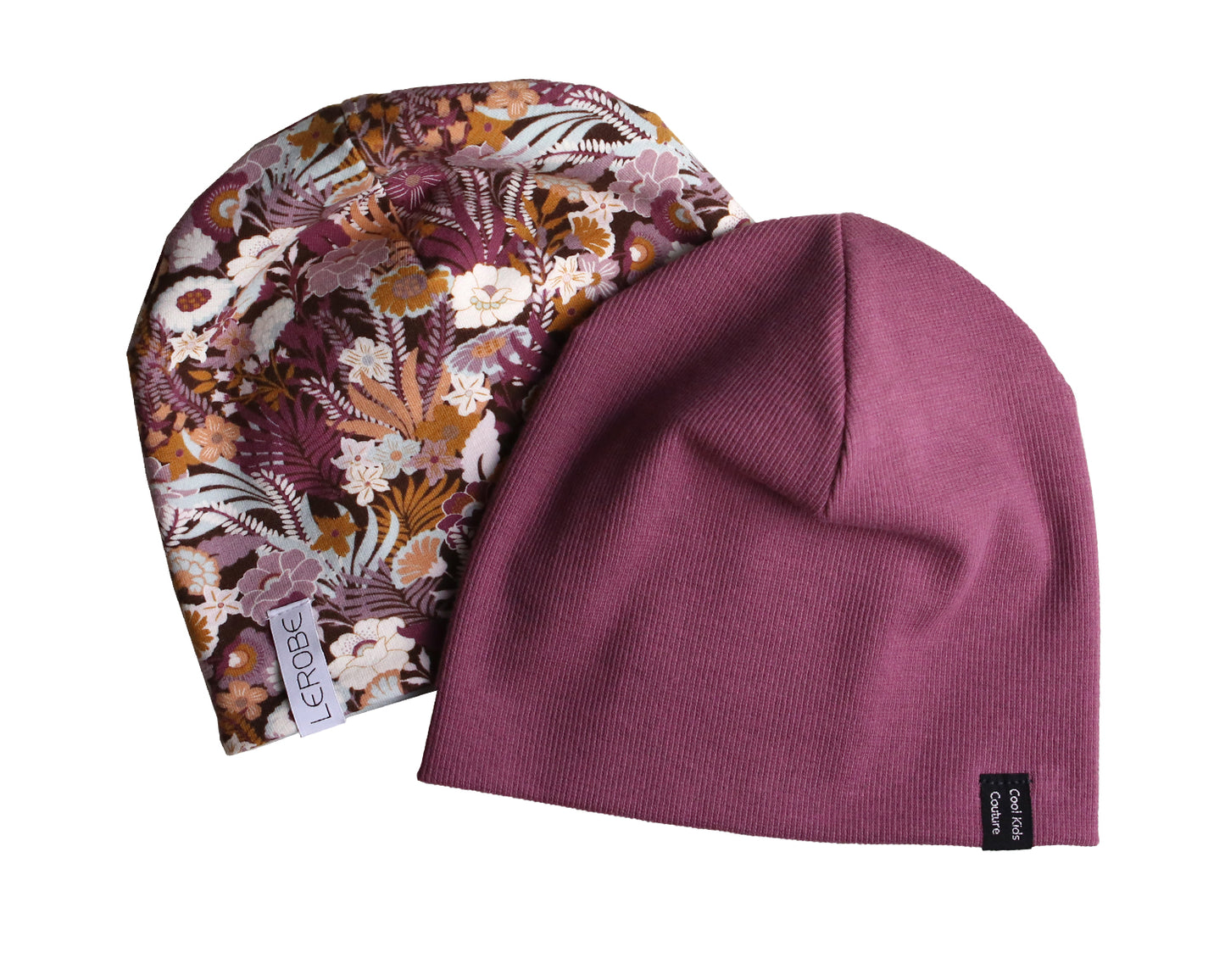 Beaniemütze mit besonderem Blumenprint