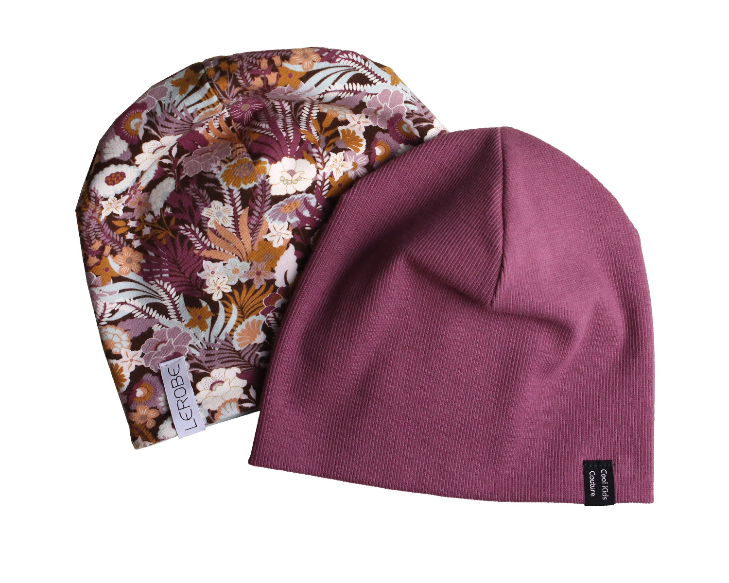 Beaniemütze mit besonderem Blumenprint