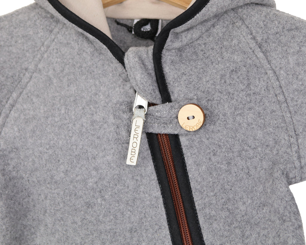 Jacke 'Mika' aus Bio-Baumwollfleece Details