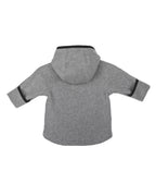 Jacke 'Mika' aus Bio-Baumwollfleece Rückansicht