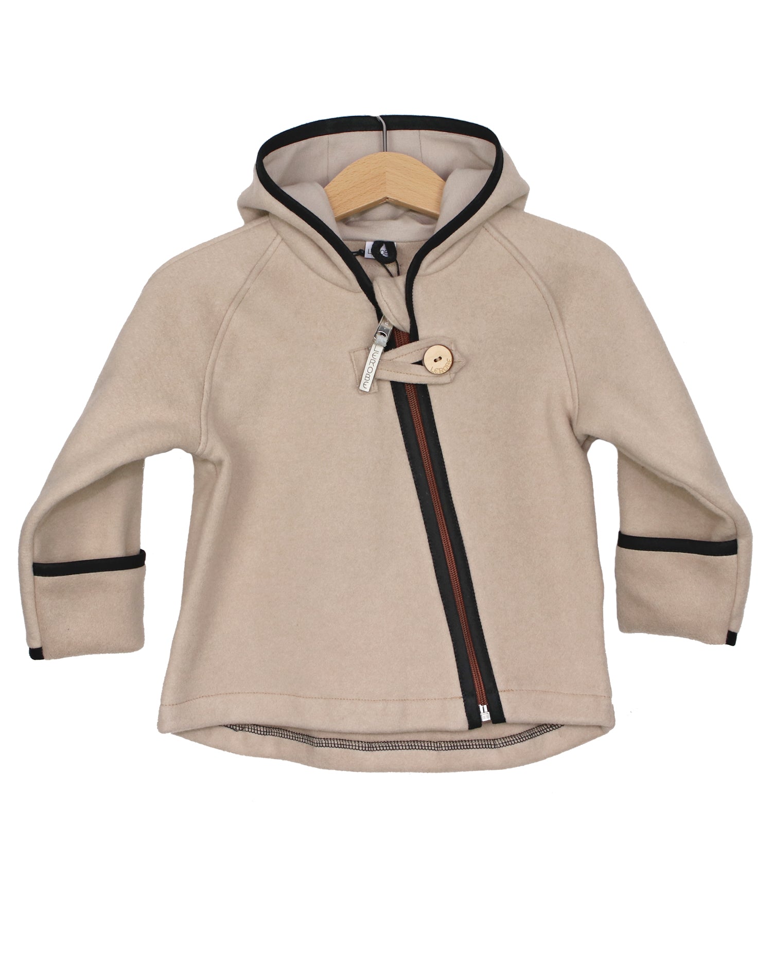 Jacke 'Mika' aus Bio-Baumwollfleece sand