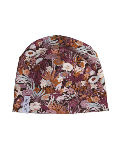 Beaniemütze mit besonderem Blumenprint