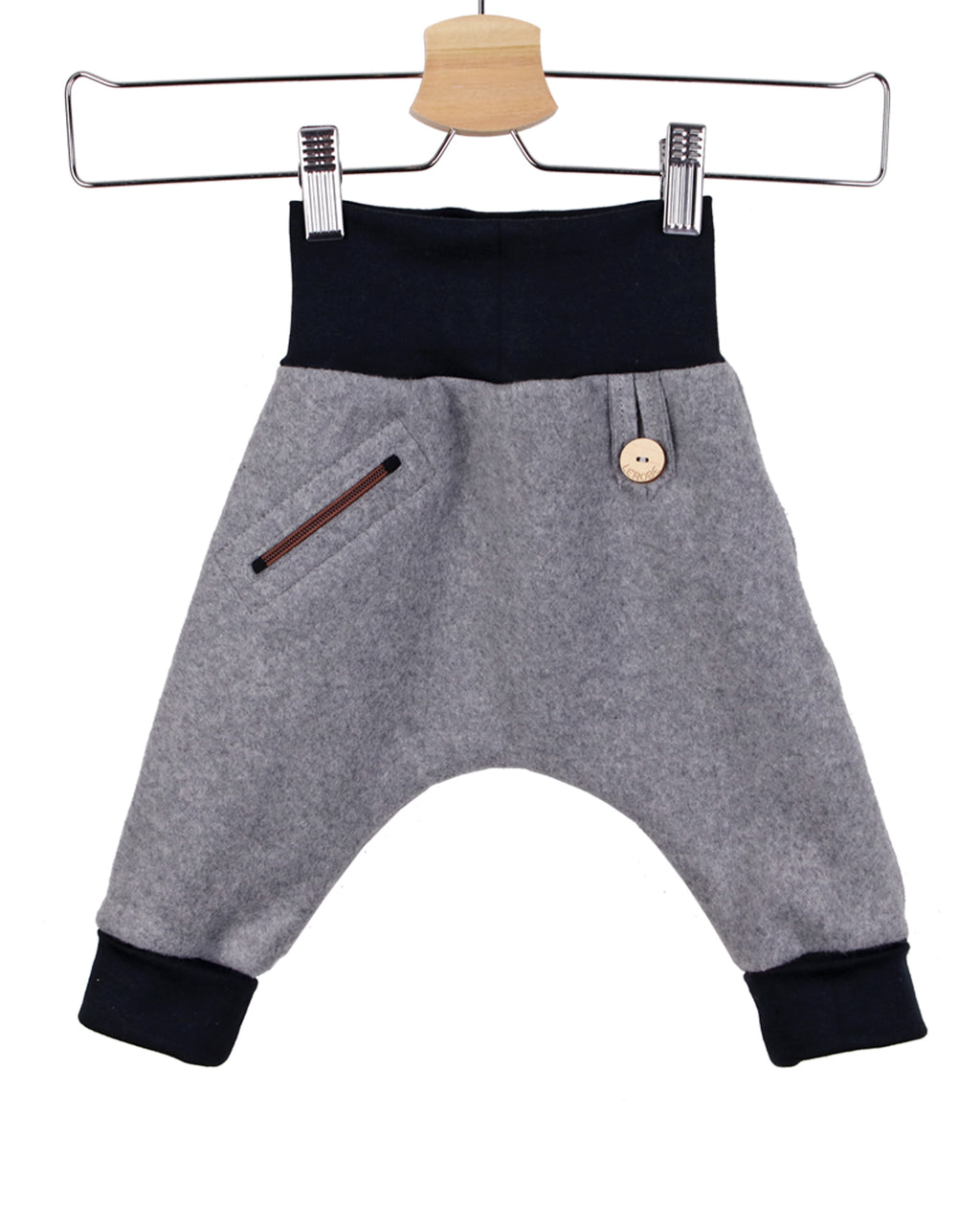 Baggy-fit Hose 'Jule' aus Bio-Baumwollfleece