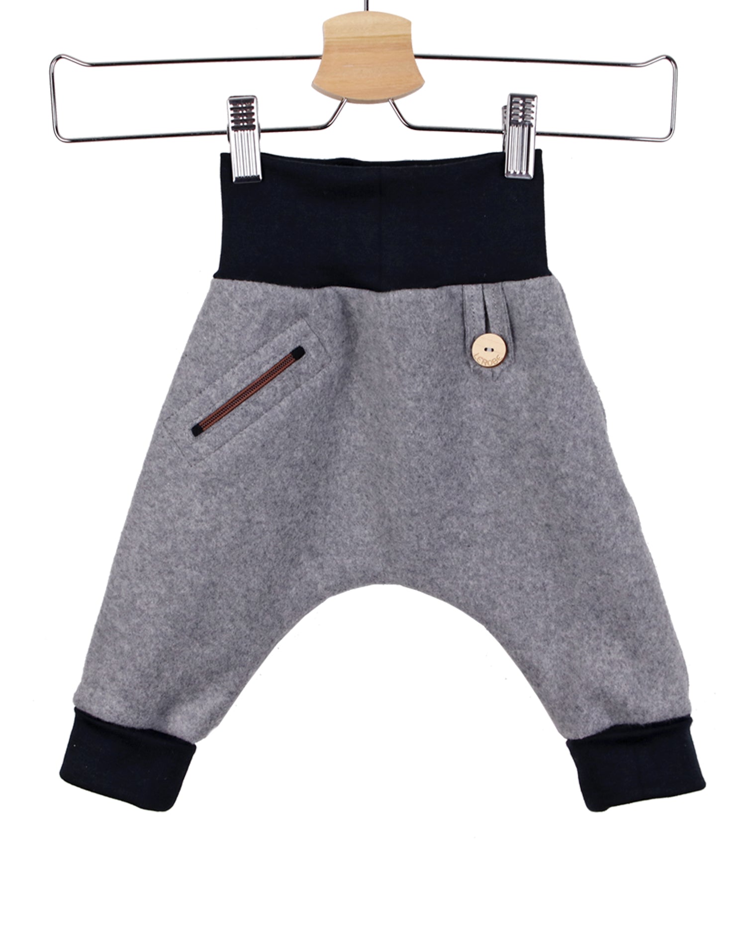 Baggy-fit Hose 'Jule' aus Bio-Baumwollfleece